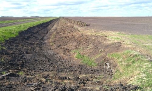 Use Ditch Assist X to grade drainage ditches